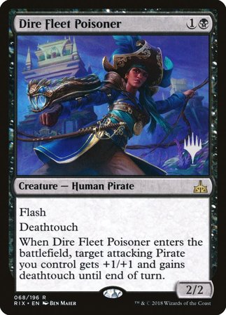 Dire Fleet Poisoner [Rivals of Ixalan Promos] | Jack's On Queen