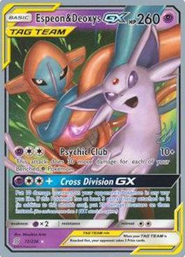 Espeon & Deoxys GX (72/236) (Perfection - Henry Brand) [World Championships 2019] | Jack's On Queen