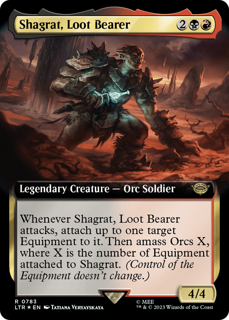 Shagrat, Loot Bearer (Extended Art) (Surge Foil) [The Lord of the Rings: Tales of Middle-Earth] | Jack's On Queen