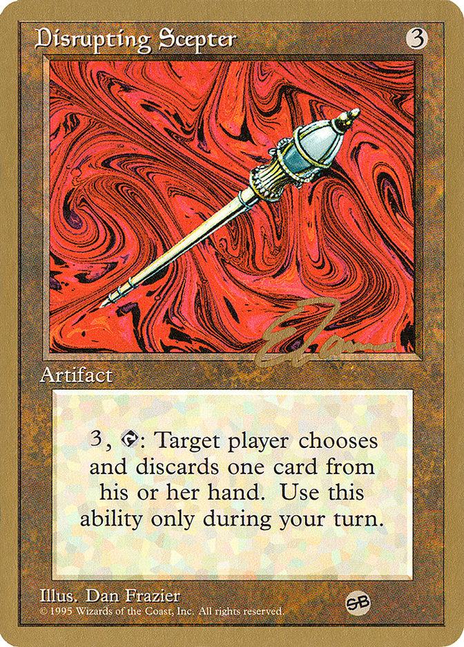 Disrupting Scepter (Eric Tam) (SB) [Pro Tour Collector Set] | Jack's On Queen