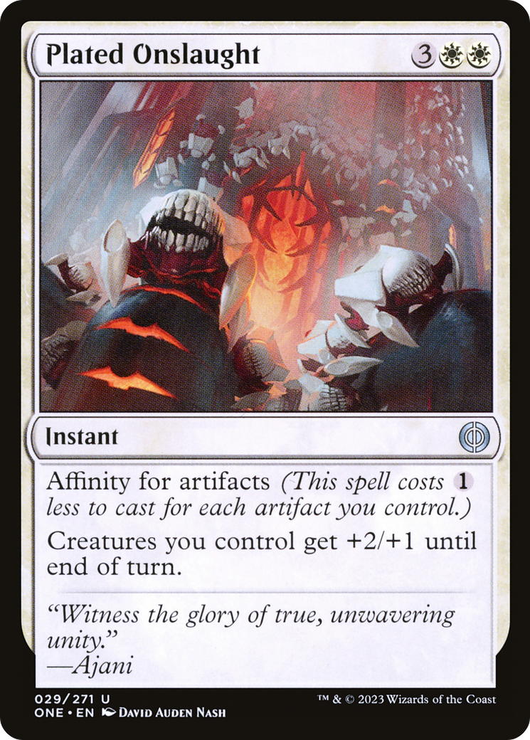 Plated Onslaught [Phyrexia: All Will Be One] | Jack's On Queen