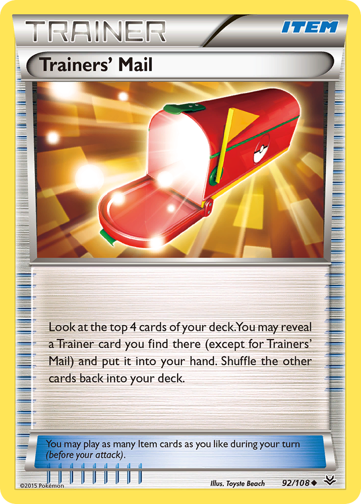 Trainers' Mail (92/108) [XY: Roaring Skies] | Jack's On Queen