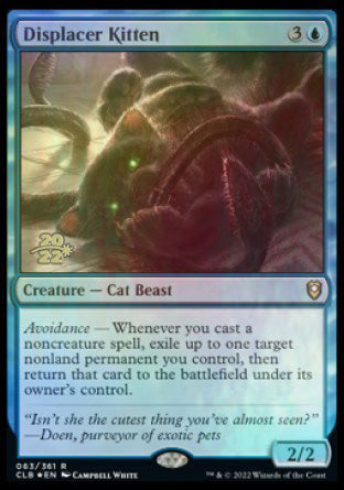 Displacer Kitten [Commander Legends: Battle for Baldur's Gate Prerelease Promos] | Jack's On Queen