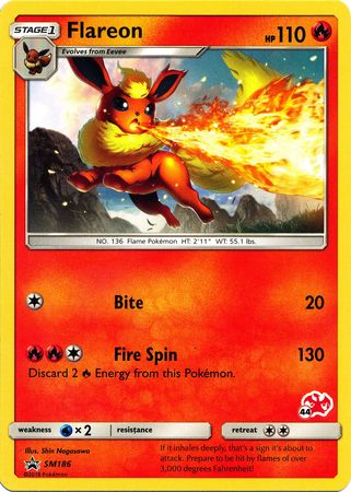 Flareon (SM186) (Charizard Stamp #44) [Battle Academy 2020] | Jack's On Queen