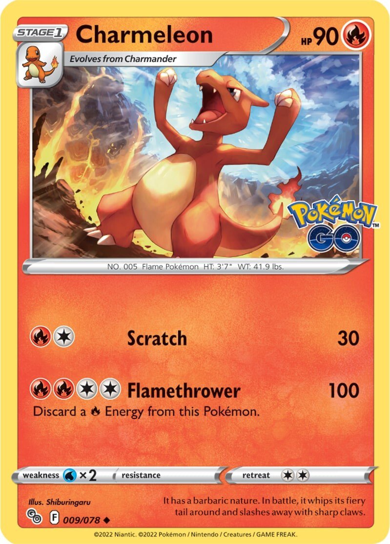 Charmeleon (009/078) [Pokémon GO] | Jack's On Queen