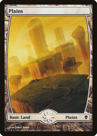 Plains (230) - Full Art [Zendikar] | Jack's On Queen