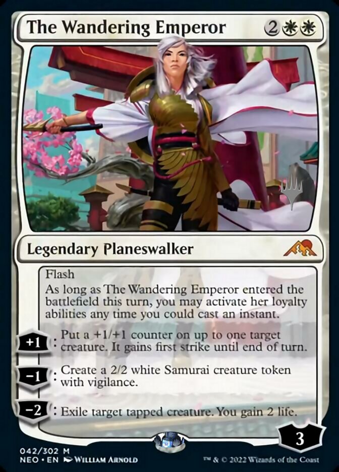 The Wandering Emperor (Promo Pack) [Kamigawa: Neon Dynasty Promos] | Jack's On Queen