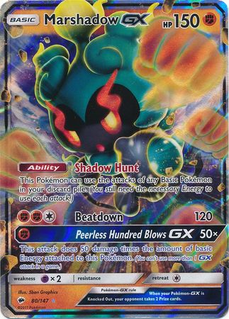 Marshadow GX (80/147) (Jumbo Card) [Sun & Moon: Burning Shadows] | Jack's On Queen