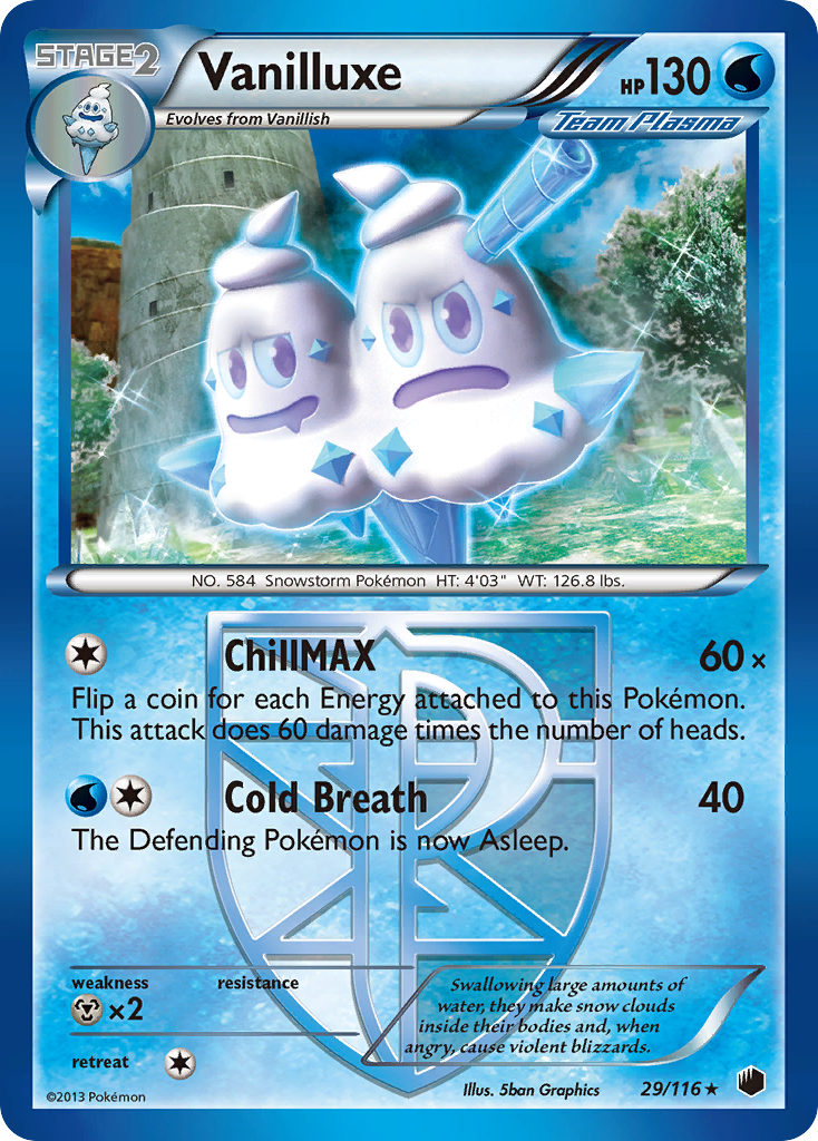 Vanilluxe (29/116) [Black & White: Plasma Freeze] | Jack's On Queen