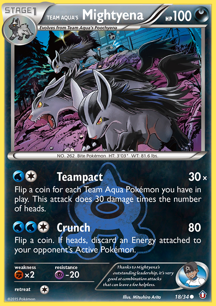 Team Aqua's Mightyena (18/34) [XY: Double Crisis] | Jack's On Queen