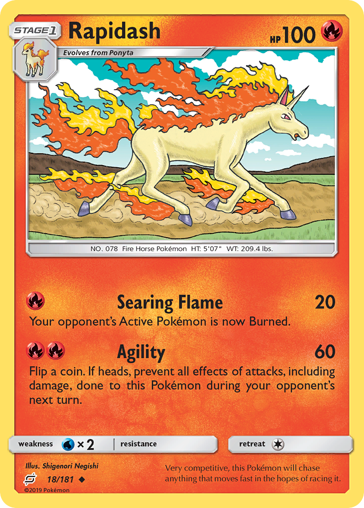 Rapidash (18/181) [Sun & Moon: Team Up] | Jack's On Queen