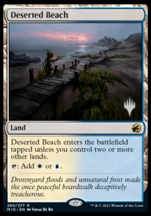 Deserted Beach (Promo Pack) [Innistrad: Midnight Hunt Promos] | Jack's On Queen