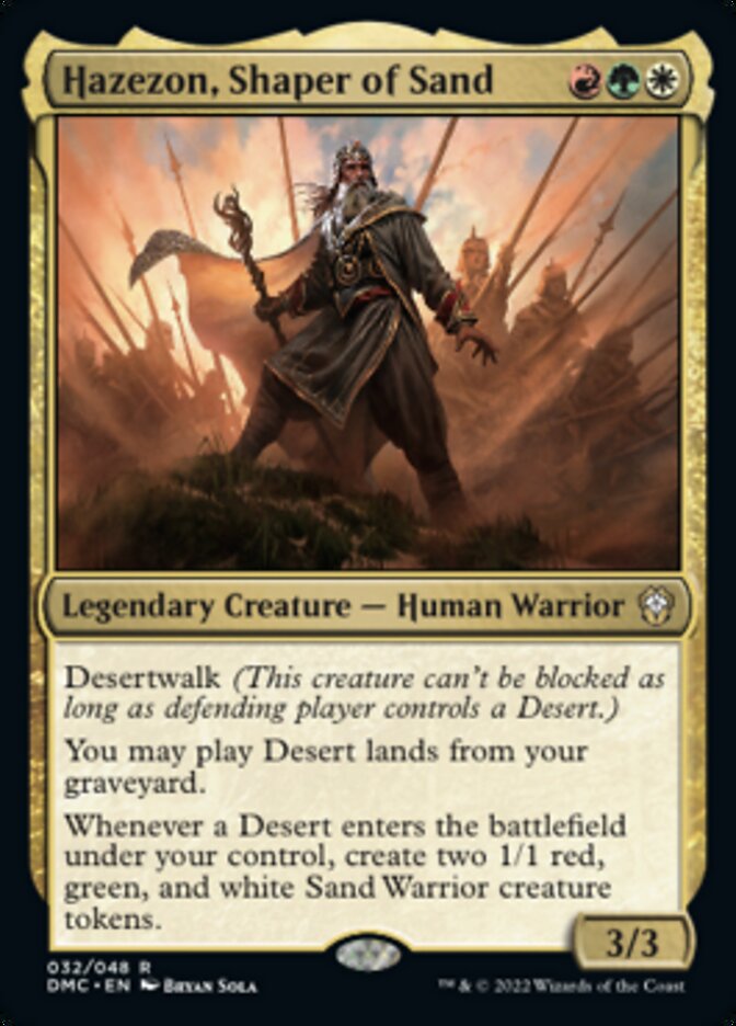 Hazezon, Shaper of Sand [Dominaria United Commander] | Jack's On Queen