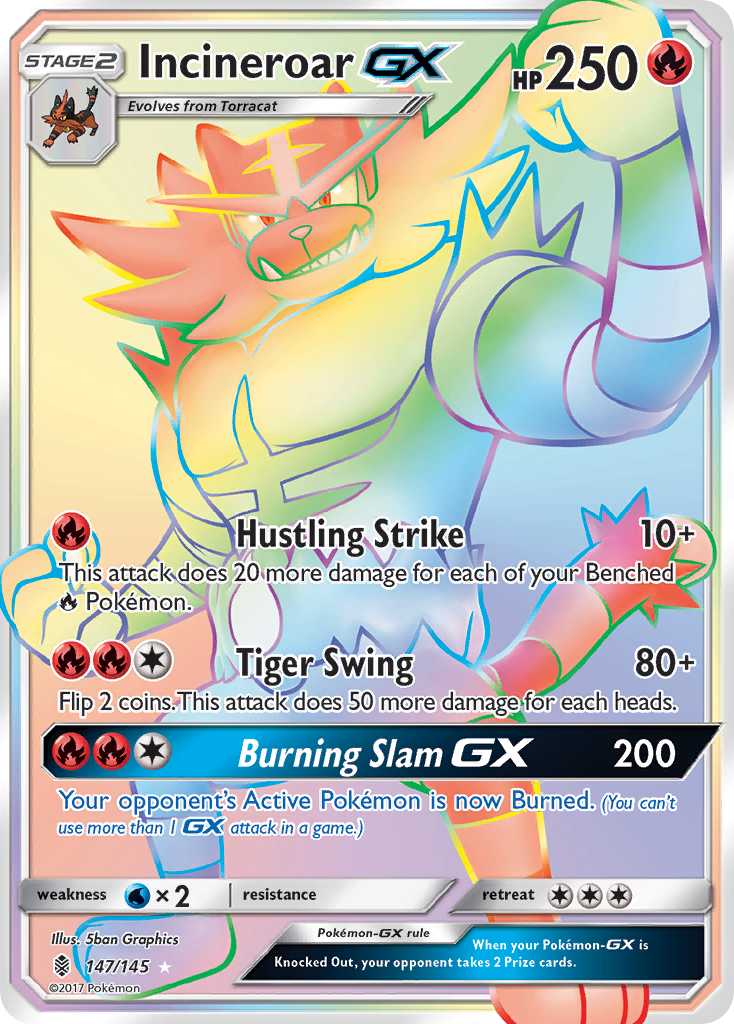 Incineroar GX (147/145) [Sun & Moon: Guardians Rising] | Jack's On Queen