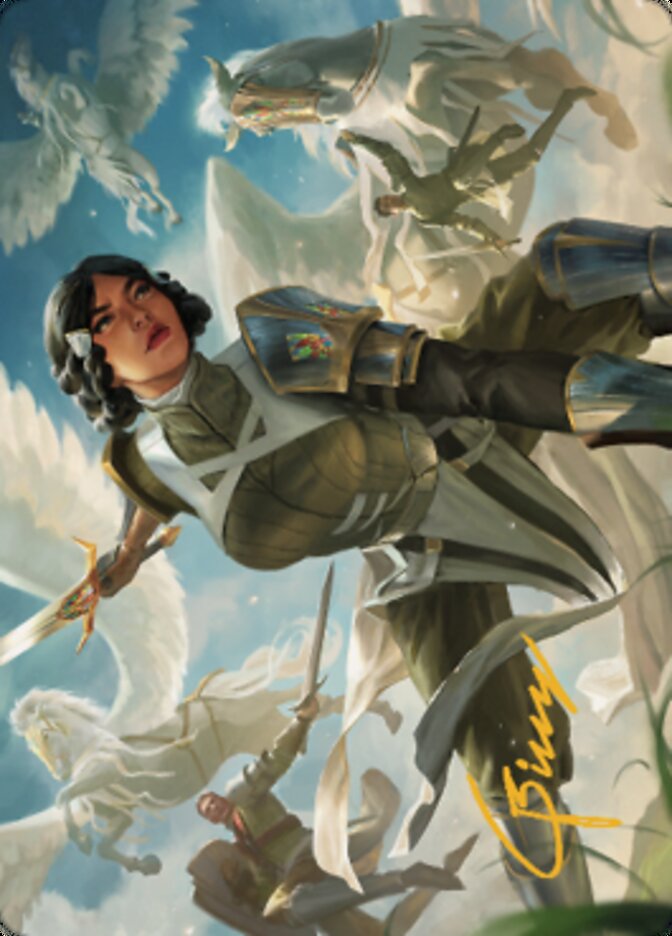 Resolute Reinforcements Art (Gold-Stamped Signature) [Dominaria United Art Series] | Jack's On Queen