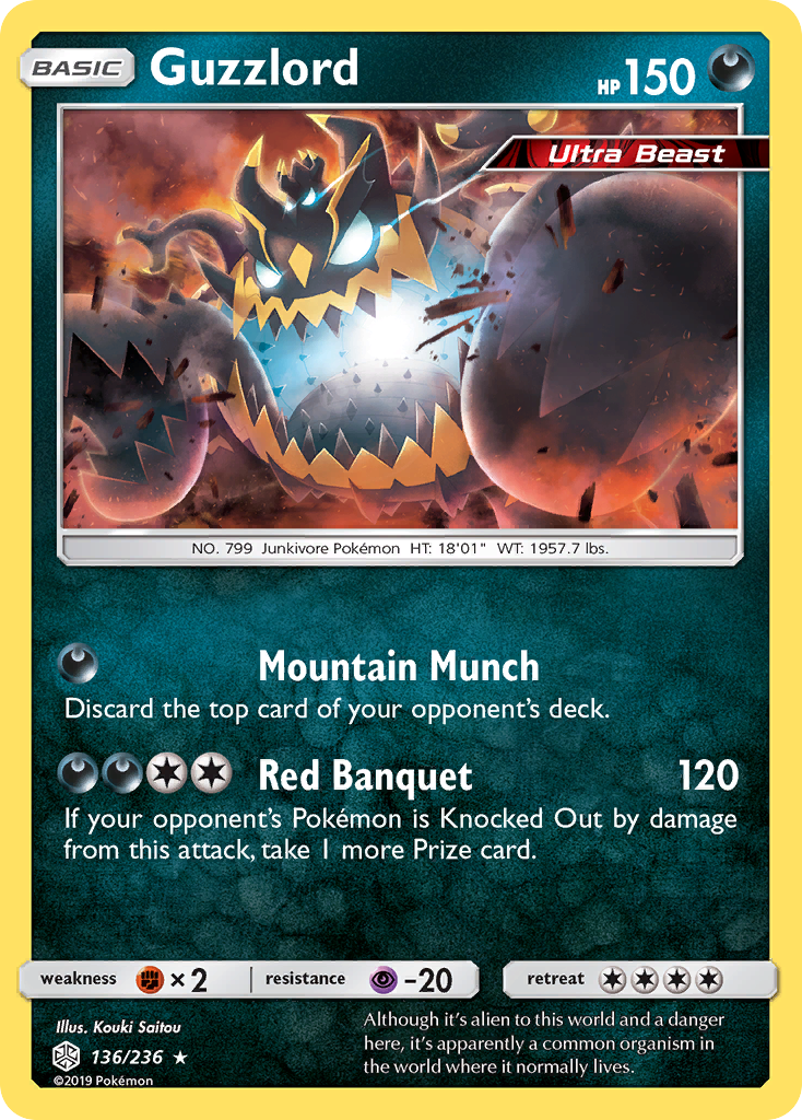 Guzzlord (136/236) [Sun & Moon: Cosmic Eclipse] | Jack's On Queen