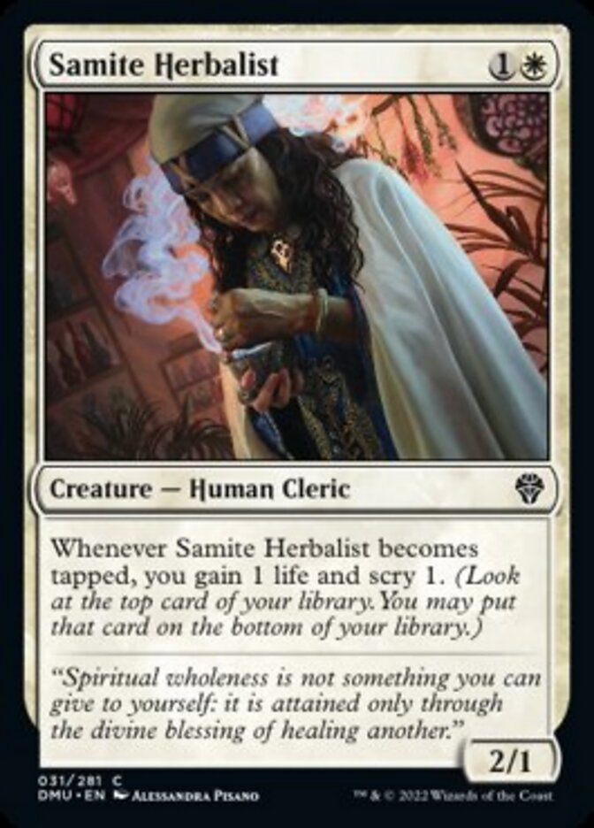 Samite Herbalist [Dominaria United] | Jack's On Queen