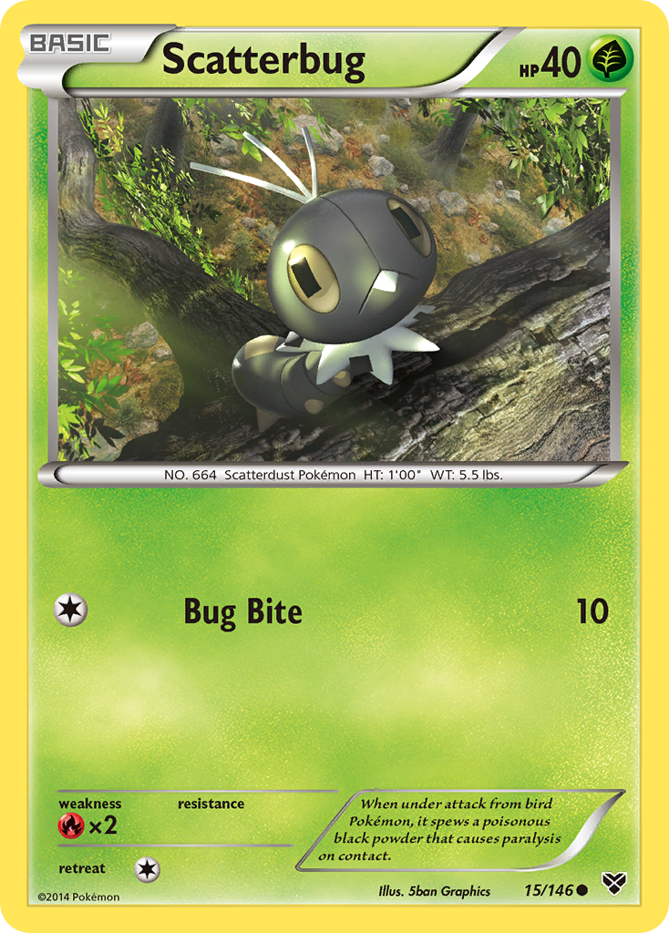 Scatterbug (15/146) [XY: Base Set] | Jack's On Queen