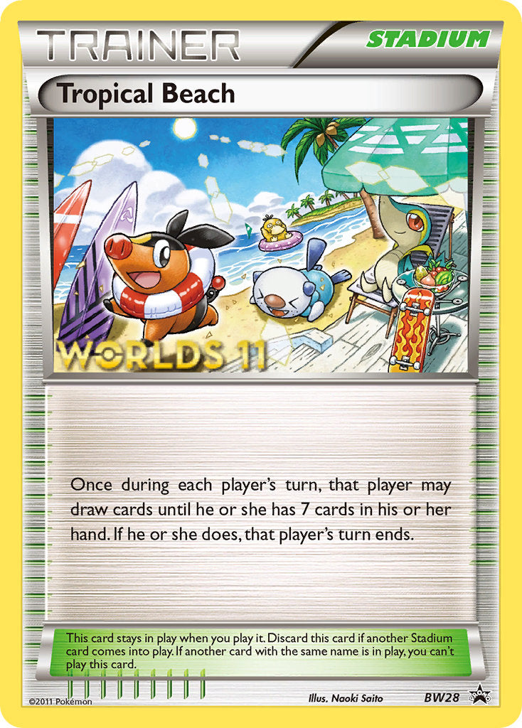 Tropical Beach (BW28) (Finalist) [Black & White: Black Star Promos] | Jack's On Queen