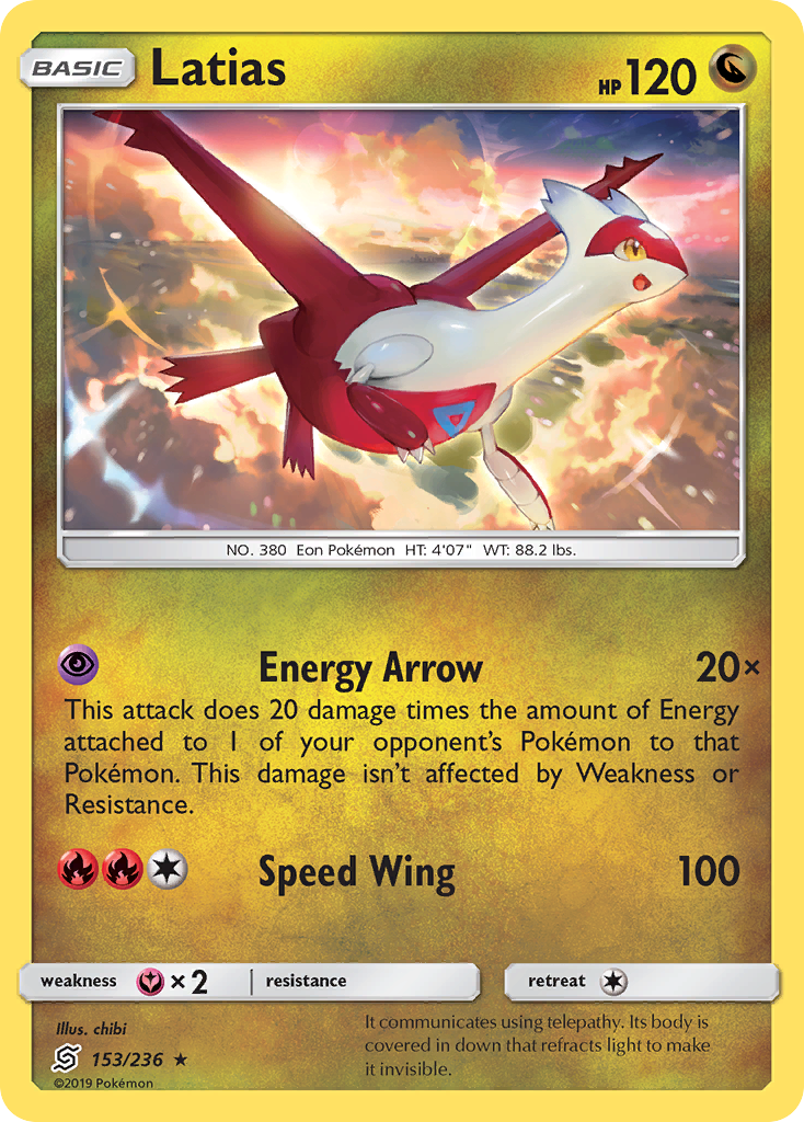 Latias (153/236) [Sun & Moon: Unified Minds] | Jack's On Queen