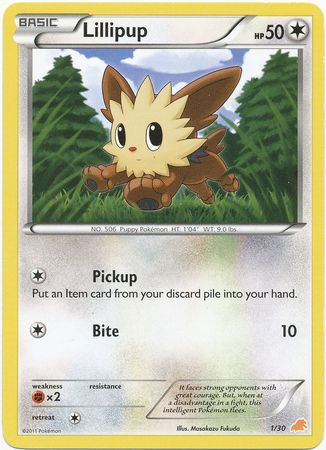 Lillipup (1/30) [Black & White: Trainer Kit - Excadrill] | Jack's On Queen