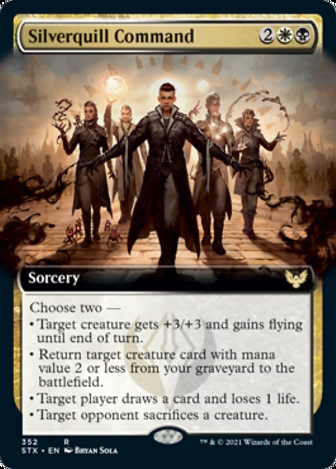 Silverquill Command (Extended) [Strixhaven: School of Mages] | Jack's On Queen