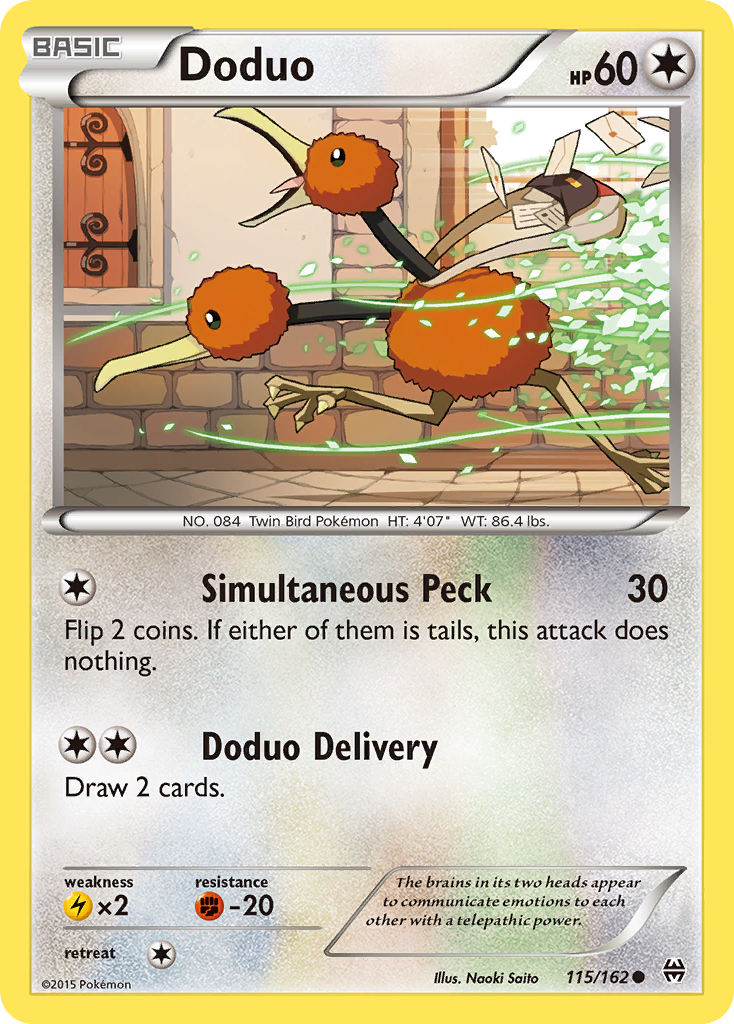 Doduo (115/162) [XY: BREAKthrough] | Jack's On Queen