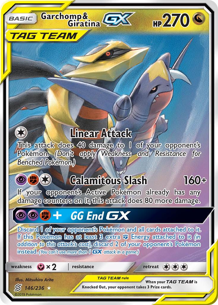 Garchomp & Giratina GX (146/236) [Sun & Moon: Unified Minds] | Jack's On Queen