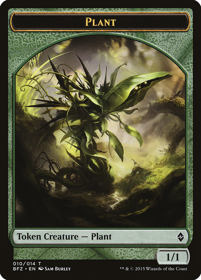 Plant [Battle for Zendikar Tokens] | Jack's On Queen