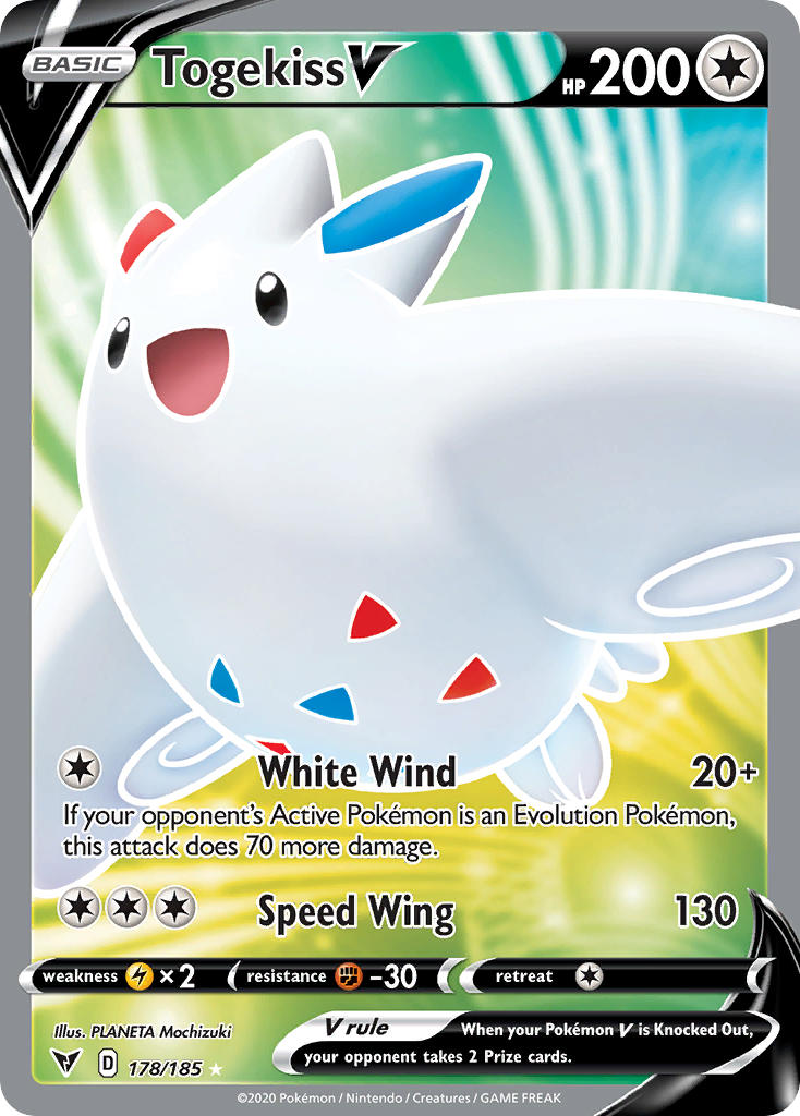 Togekiss V (178/185) [Sword & Shield: Vivid Voltage] | Jack's On Queen