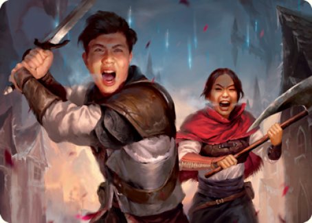 Daybreak Combatants Art Card [Innistrad: Crimson Vow Art Series] | Jack's On Queen