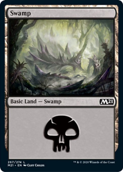 Swamp (267) [Core Set 2021] | Jack's On Queen