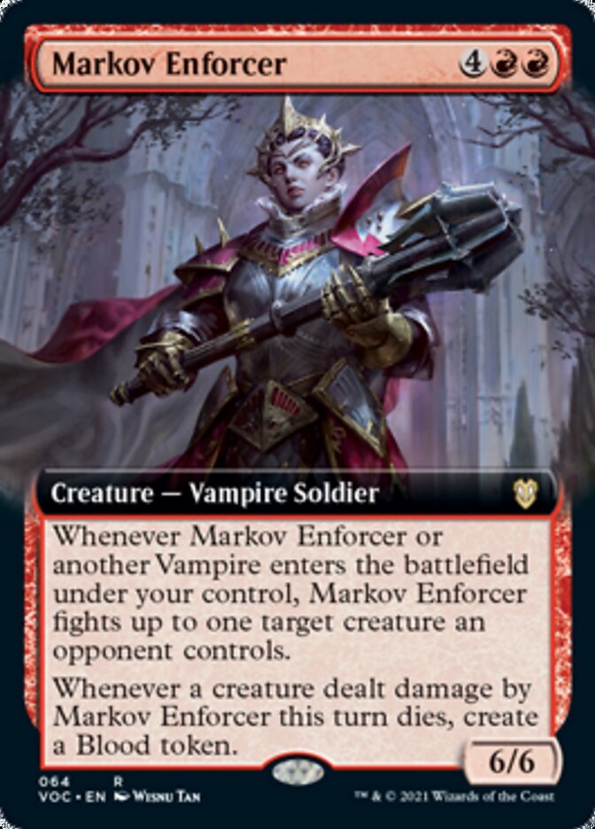 Markov Enforcer (Extended) [Innistrad: Crimson Vow Commander] | Jack's On Queen
