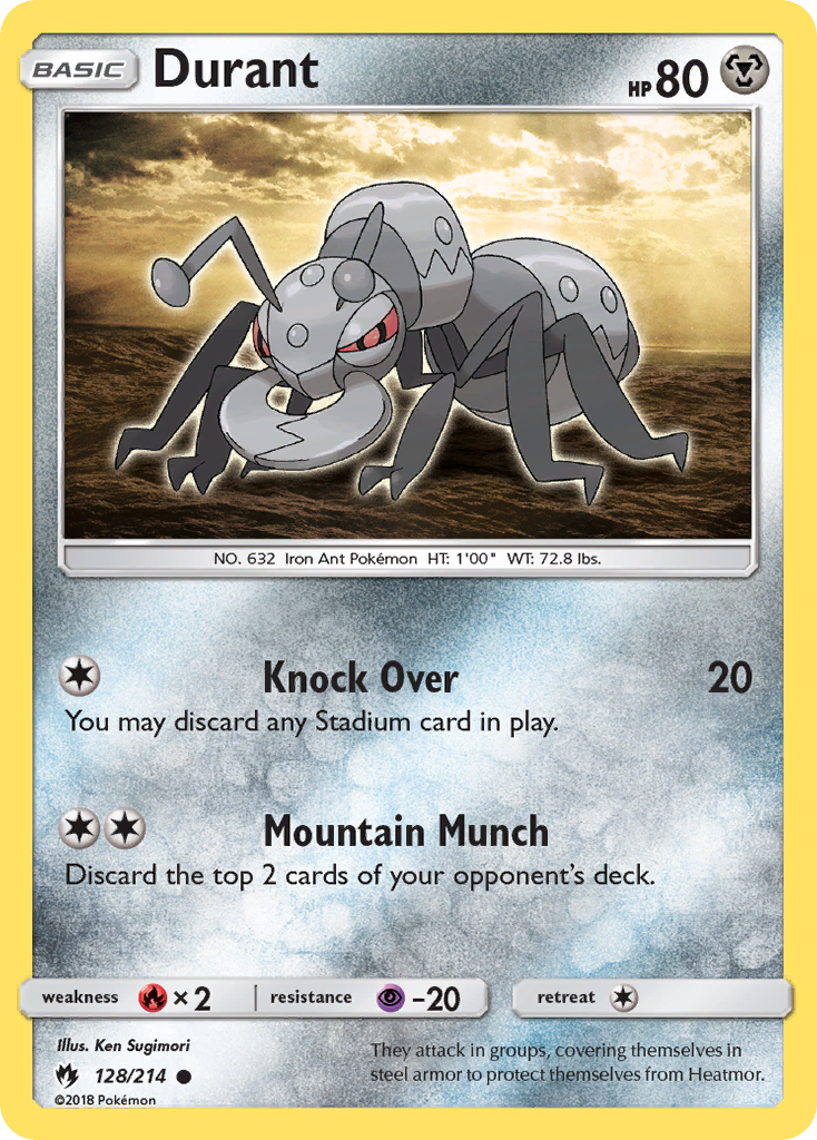 Durant (128/214) [Sun & Moon: Lost Thunder] | Jack's On Queen