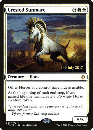 Crested Sunmare [Hour of Devastation Promos] | Jack's On Queen