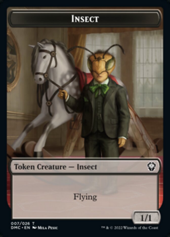 Insect Token [Dominaria United Commander Tokens] | Jack's On Queen