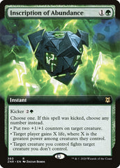 Inscription of Abundance (Extended Art) [Zendikar Rising] | Jack's On Queen