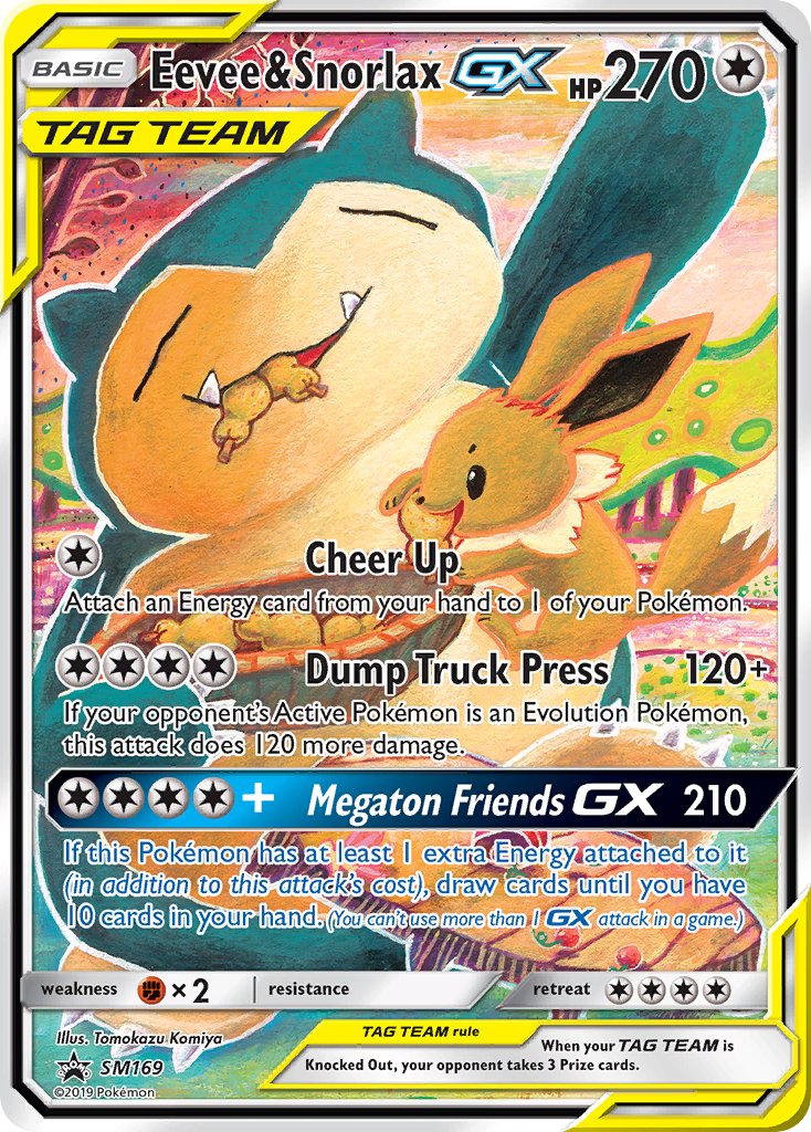 Eevee & Snorlax GX (SM169) [Sun & Moon: Black Star Promos] | Jack's On Queen