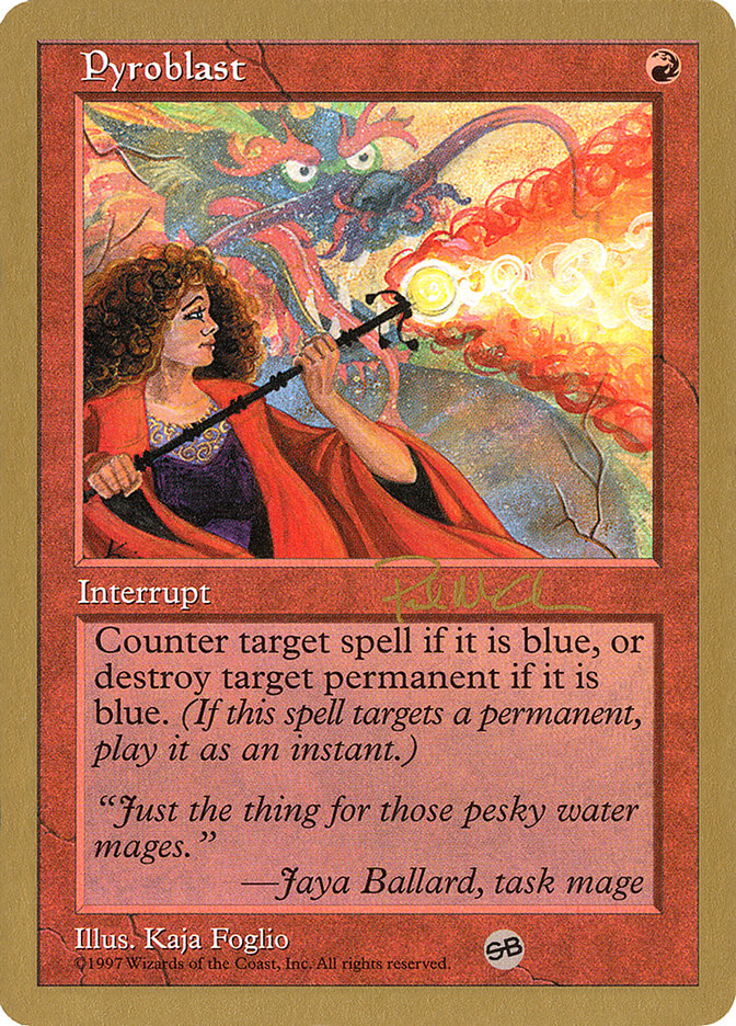 Pyroblast (Paul McCabe) (SB) [World Championship Decks 1997] | Jack's On Queen