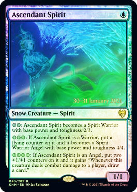 Ascendant Spirit  [Kaldheim Prerelease Promos] | Jack's On Queen