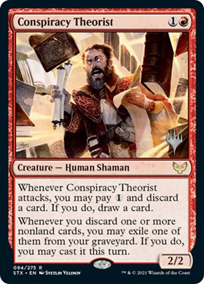 Conspiracy Theorist (Promo Pack) [Strixhaven: School of Mages Promos] | Jack's On Queen