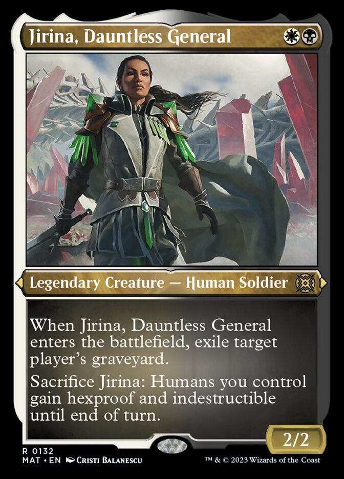 Jirina, Dauntless General (Foil Etched) [March of the Machine: The Aftermath] | Jack's On Queen