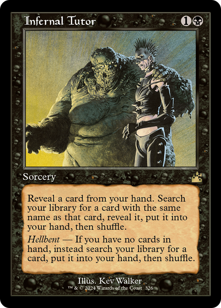 Infernal Tutor (Retro Frame) [Ravnica Remastered] | Jack's On Queen