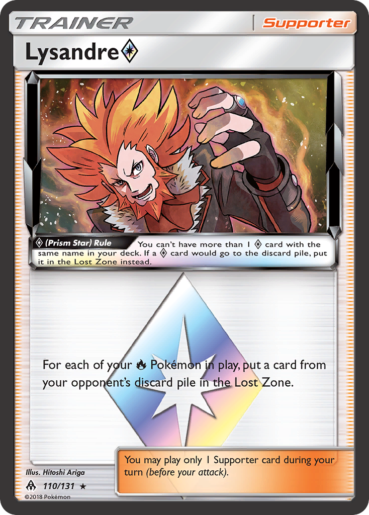 Lysandre (110/131) (Prism Star) [Sun & Moon: Forbidden Light] | Jack's On Queen