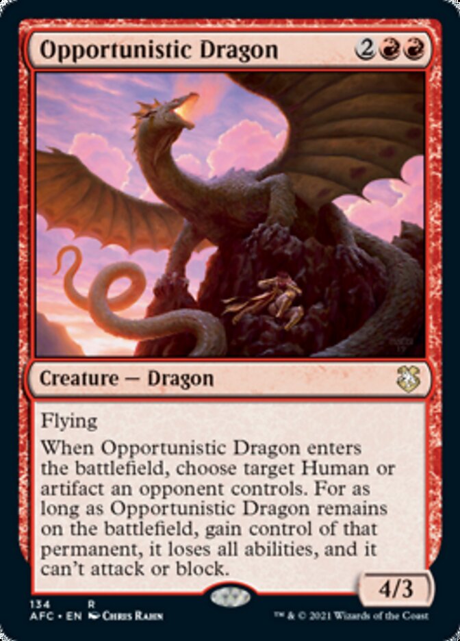 Opportunistic Dragon [Dungeons & Dragons: Adventures in the Forgotten Realms Commander] | Jack's On Queen