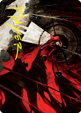 Curse of Hospitality Art Card (Gold-Stamped Signature) [Innistrad: Crimson Vow Art Series] | Jack's On Queen