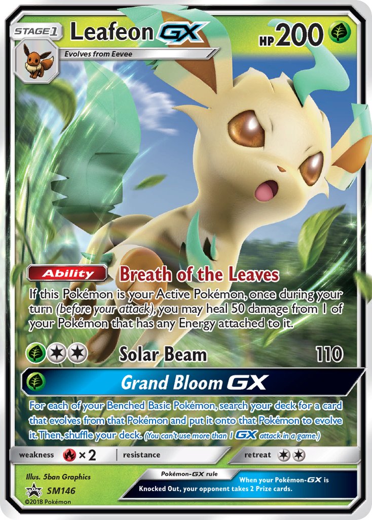 Leafeon GX (SM146) [Sun & Moon: Black Star Promos] | Jack's On Queen