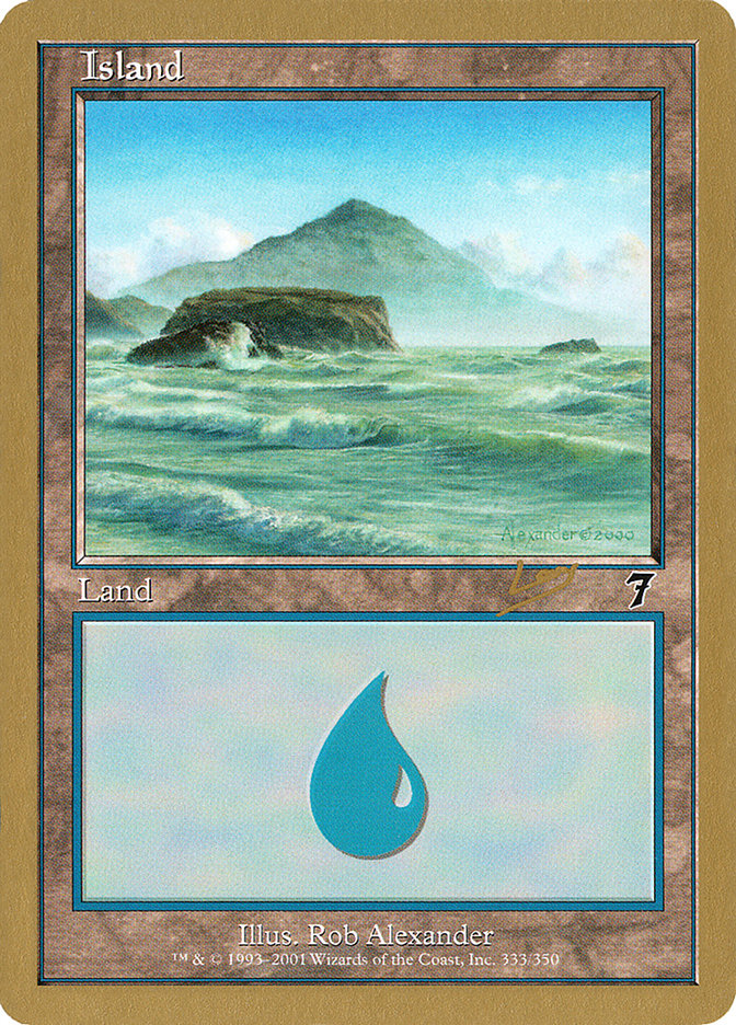 Island (333) (Raphael Levy) [World Championship Decks 2002] | Jack's On Queen