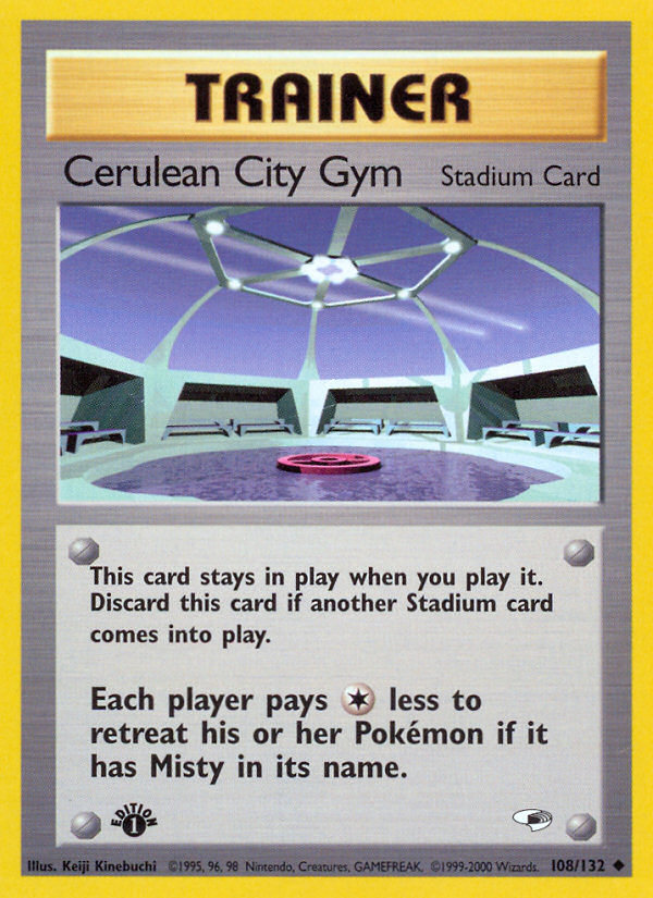 Cerulean City Gym (108/132) [Gym Heroes 1st Edition] | Jack's On Queen