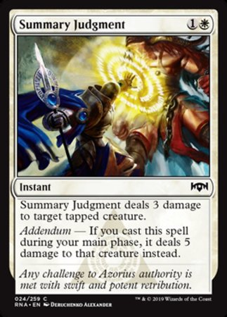 Summary Judgment [Ravnica Allegiance] | Jack's On Queen